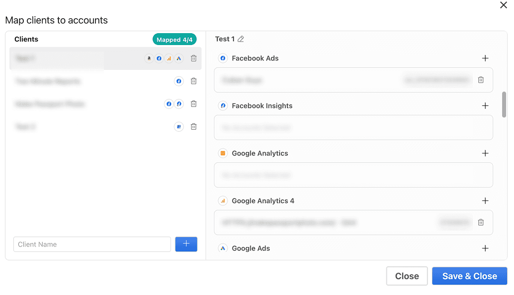 Multi-client PPC reporting