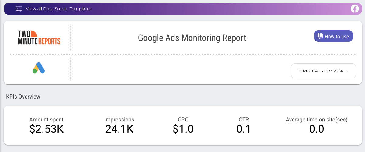 Google Ads Monitoring Report