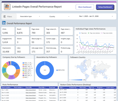 LinkedIn Pages Overall Performance Report